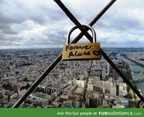 Climbed the Eiffel Tower and found this at the top