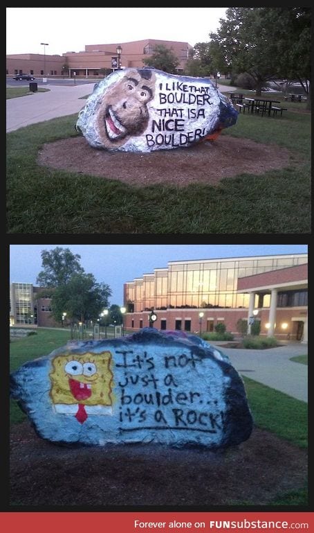 I like that boulder