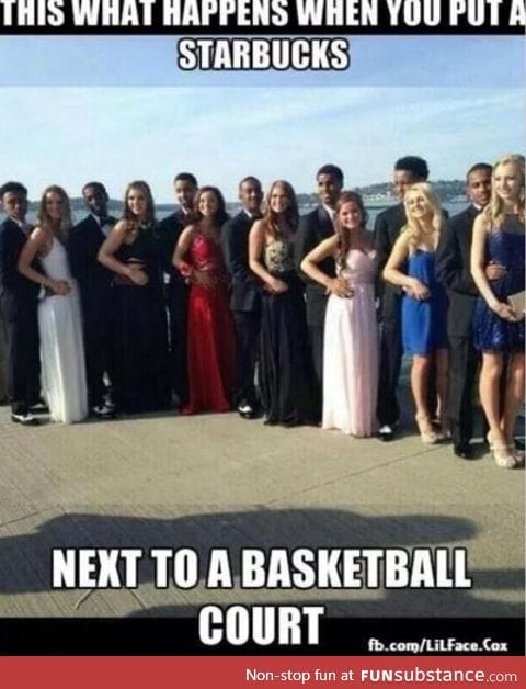 Starbucks + basketball =