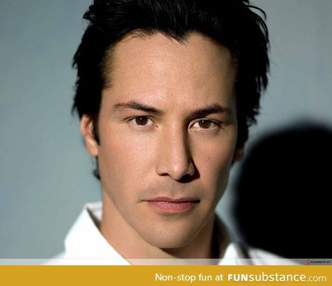 A time-lapse of Keanu Reeves aging