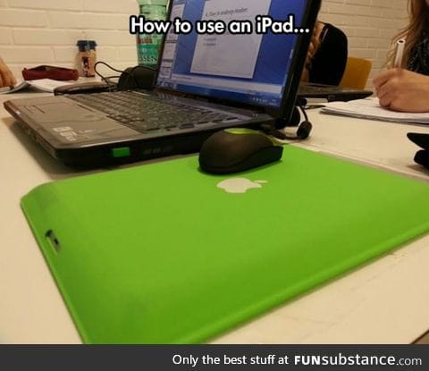 One of the ipad's many uses