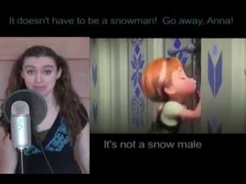 "Do you want to build a snowman?" put through Google translate