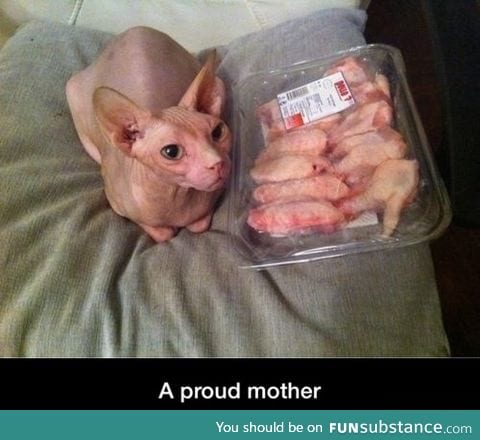 Proud mother