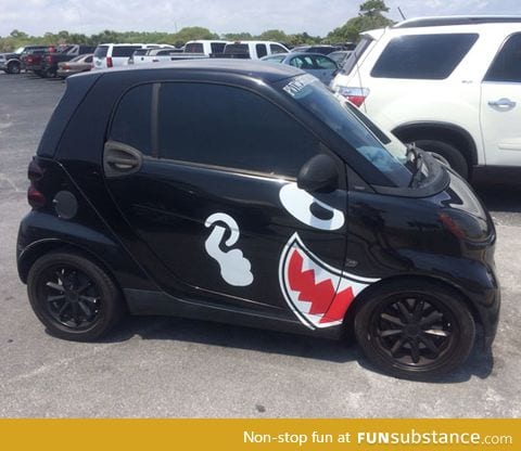 This guy found the right decals for his car