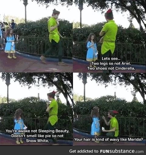 Peter Pan with a little princess