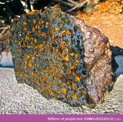 Sliced meteorite