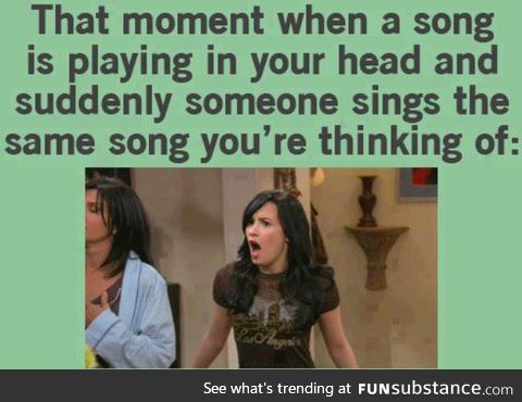 or it comes on on the radio