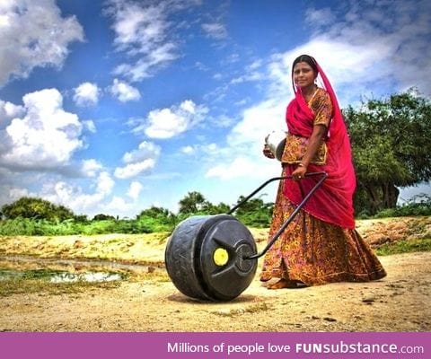 Good design solving a world problem: The WaterWheel