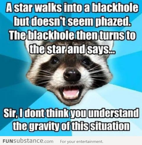 A star walks into a blackhole