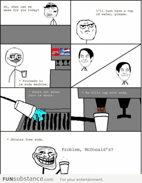 Free Soda At McDonald's