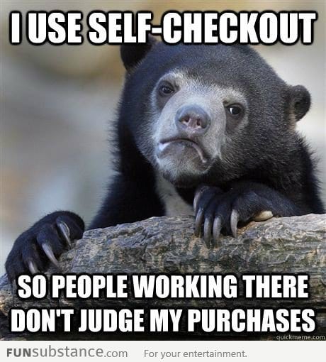 Confession Bear at the store