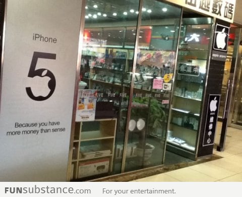 China "apple store" is being real honest