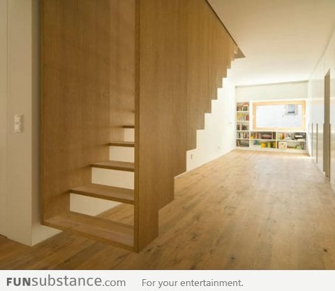 Incredible Suspended Staircase