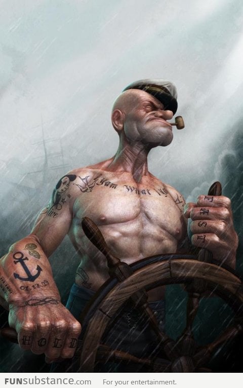 Badass 3D Popeye!