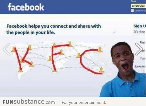 Facebook loves KFC