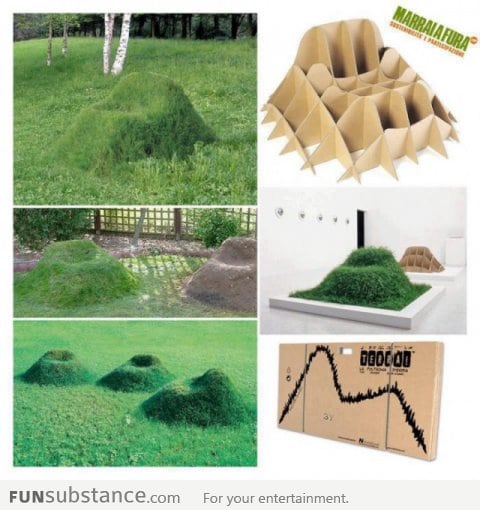 A grass chair for your garden