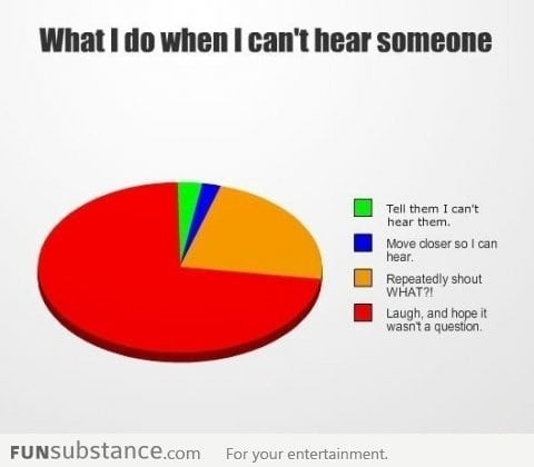 What I do when I can't hear someone