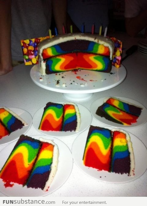 Awesome Rainbow Cake