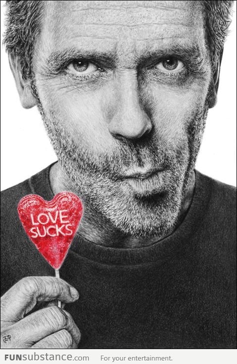 Dr Gregory House Pencil Drawing