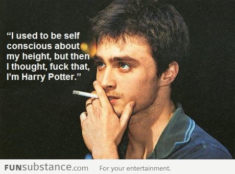 Daniel Radcliffe on self confidence