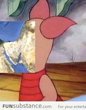 Was looking at a map of the Middle East when...