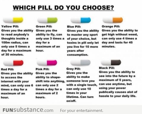 Which pill will you choose?