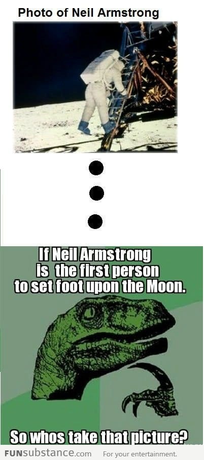 Neil Armstrong can't be the first