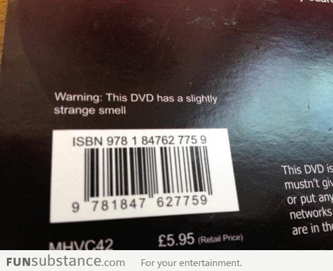 Warning: This DVD has a slightly strange smell