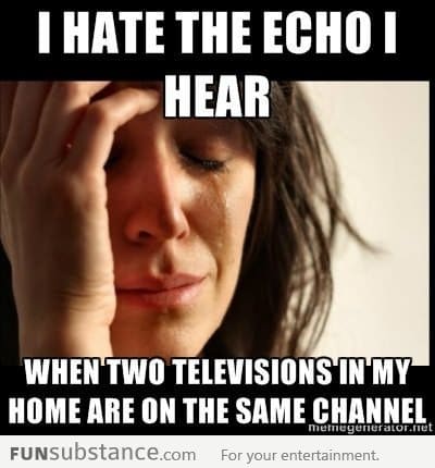 That awful TV echo