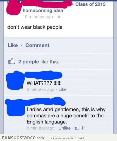 Why commas are important