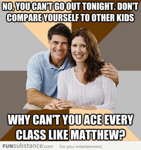 You can never win parents logic