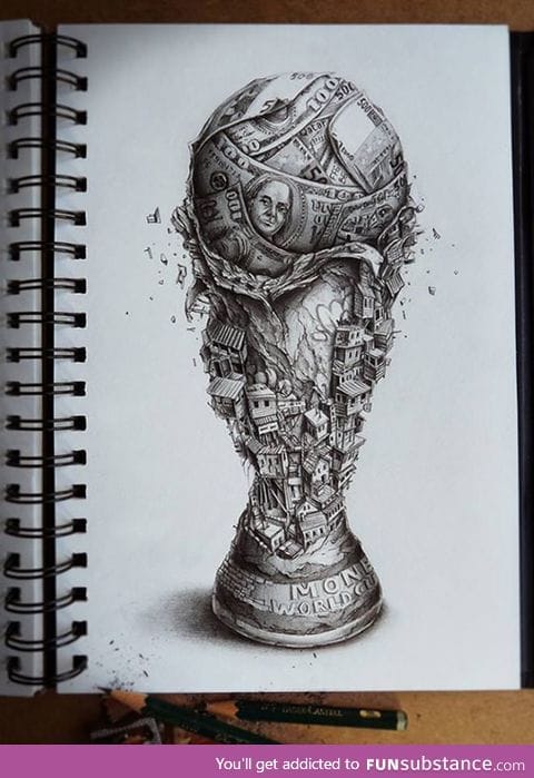 This drawing says a thousand words about the world cup