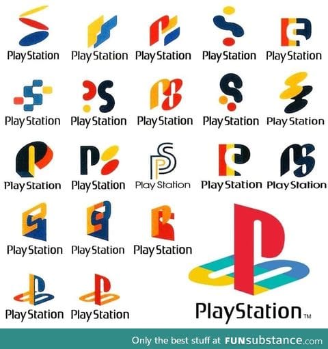 Early playstation logo concepts