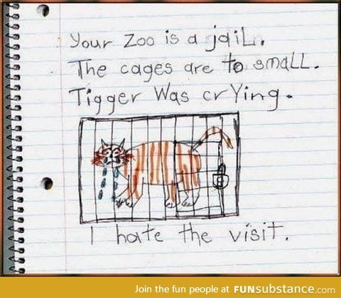 Kid visits an animal shelter