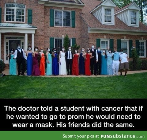 Prom with mask