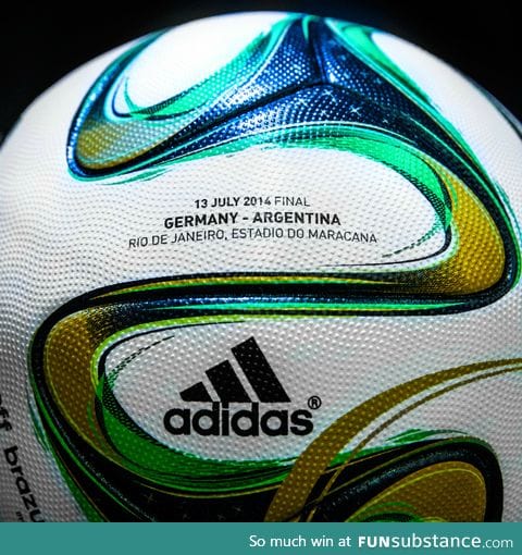 Ball for world cup final can't wait!!!