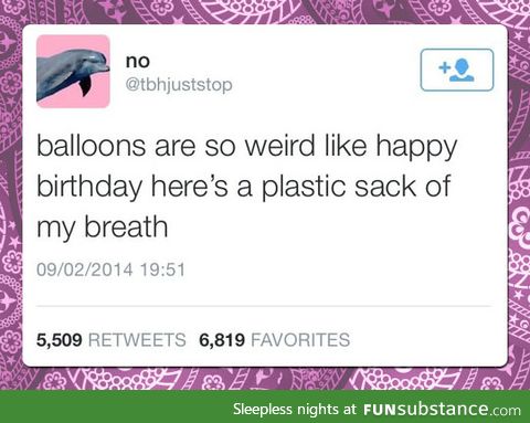 The oddness behind balloons