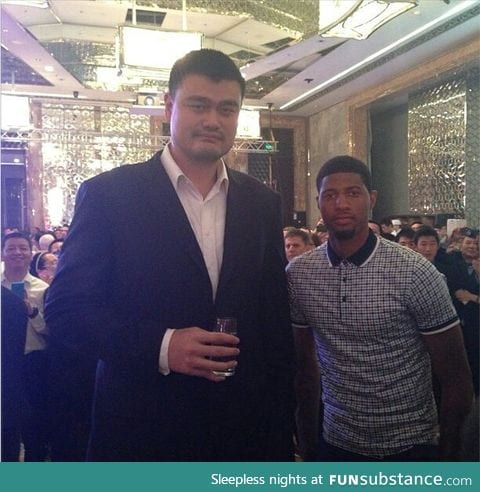 The Guy on the right, is 6 foot 9
