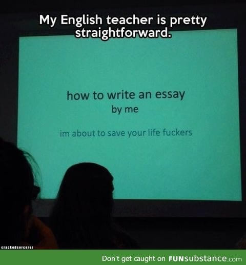 Straightforward teacher