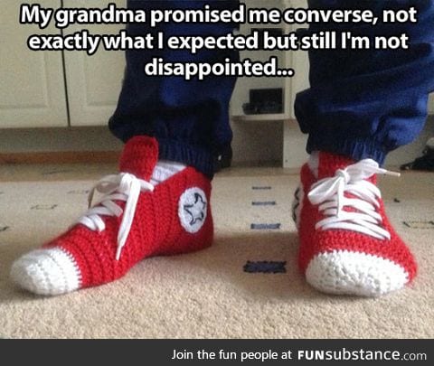 Crochet Converse slippers