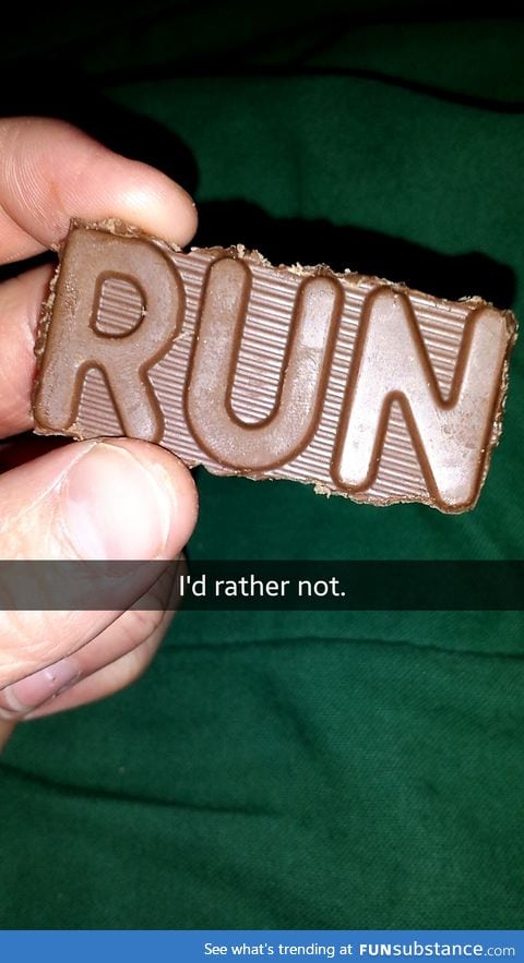 Don't tell me what to do Crunch bar.