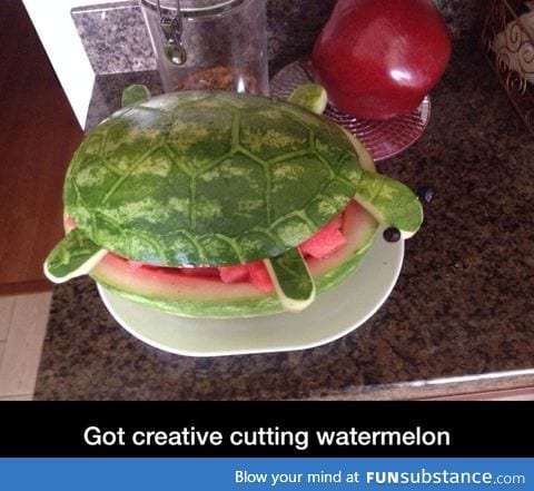 Creative watermelon carving
