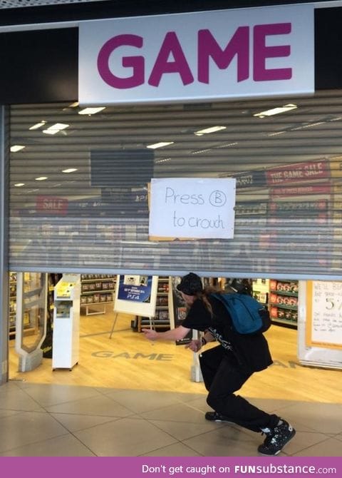 Video Game store makes the most of broken shutters