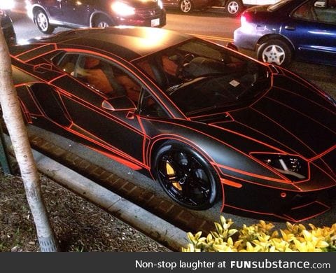 It's a Tron Lamborghini. No, I'm serious