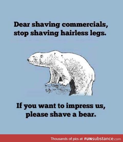 The problem with shaving commercials