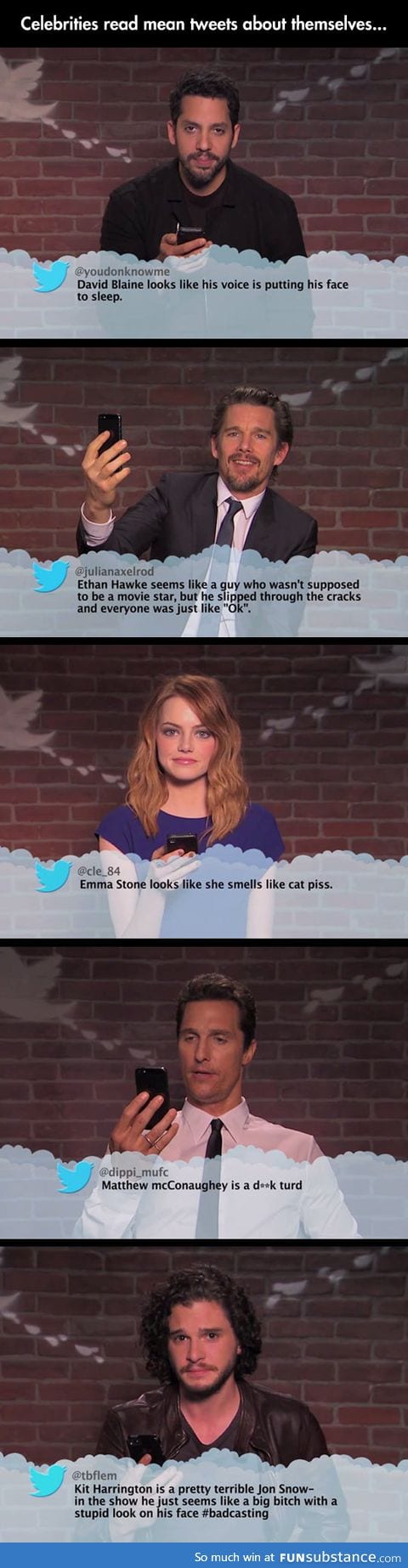Mean tweets about celebrities