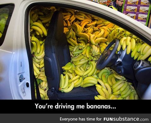 The banana car