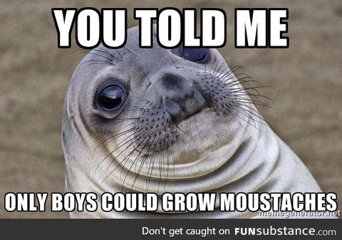 My 4 year old said this, while pointing to the lady directly behind us in line