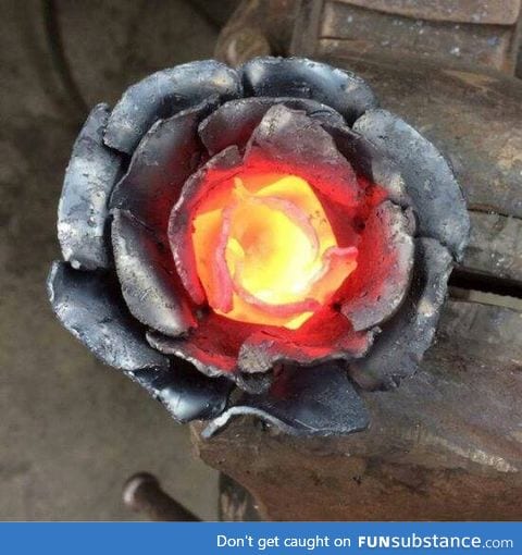 Metal rose