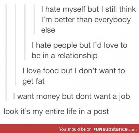 My life in a post